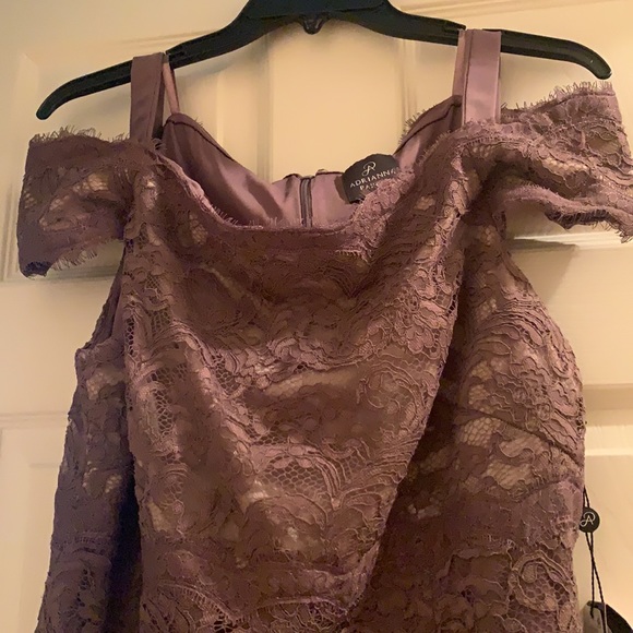 NWT. Beautiful lace cocktail dress. Size 16. - Picture 3 of 7